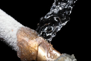 leaky frozen pipe in weatherford tx