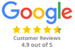 Google customer reviews 4.9 out of 5 stars