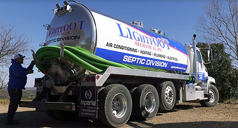 septic tank pumping truck in weatherford tx